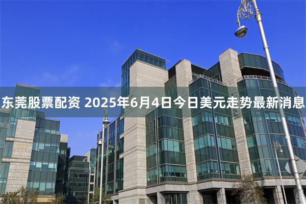 东莞股票配资 2025年6月4日今日美元走势最新消息