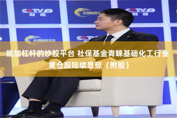 能加杠杆的炒股平台 社保基金青睐基础化工行业 重仓股陆续显现（附股）
